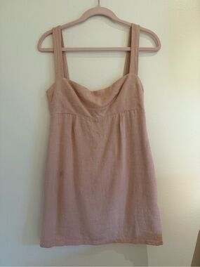 Sleeveless Mini Dress in Blush Pink